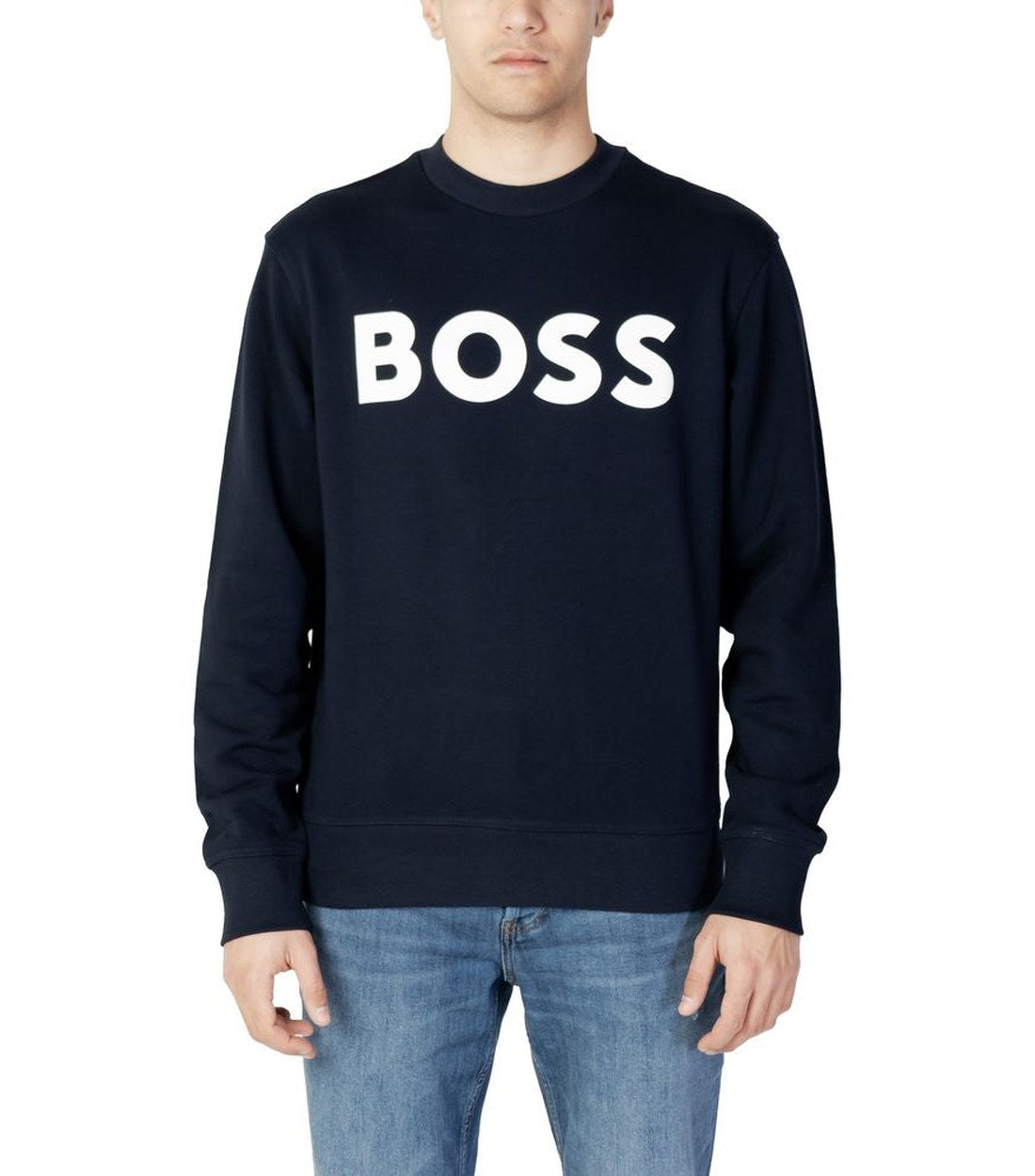 Hugo Boss Blauw Katoenen Bold Trui