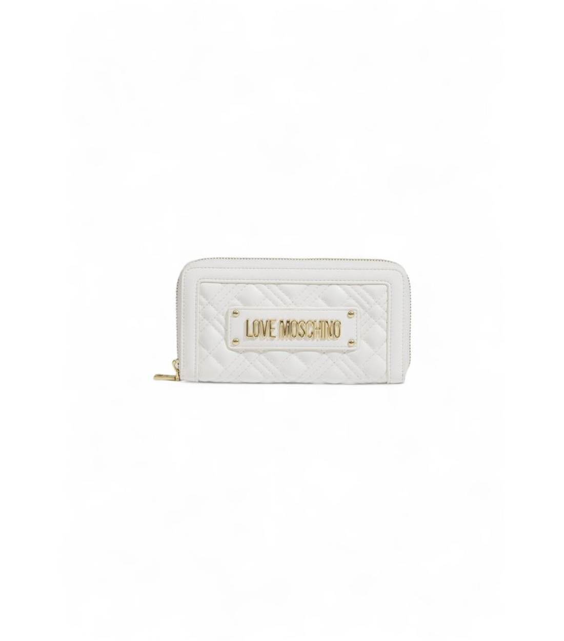 Love Moschino Witte Polyethyleen Portemonnee voor Dames