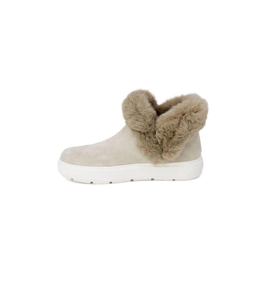 Love Moschino Beige Leren Sneakers