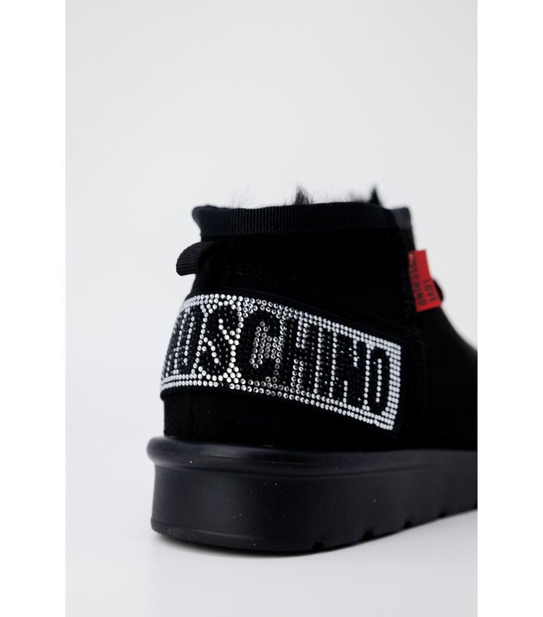 Love Moschino Zwarte Polyester Laars voor Dames