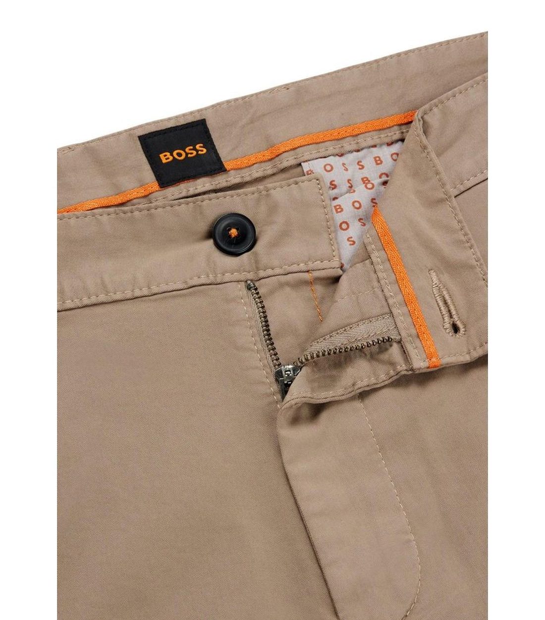 Hugo Boss Beige Katoenen Chino Shorts