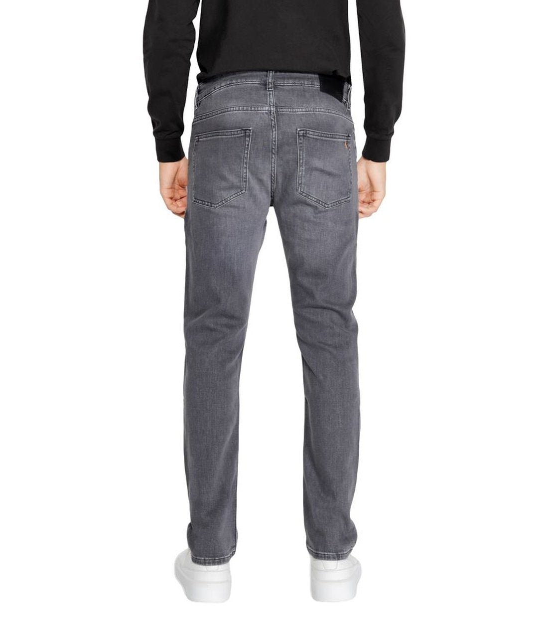 Hugo Boss Grijs Katoenen Regular Fit Jeans