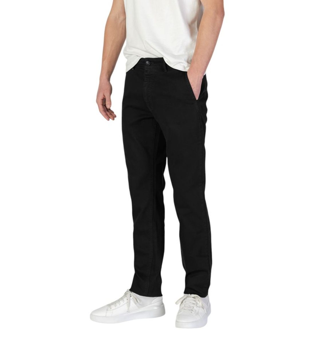 Hugo Boss Zwart Katoenen Regular Fit Jeans