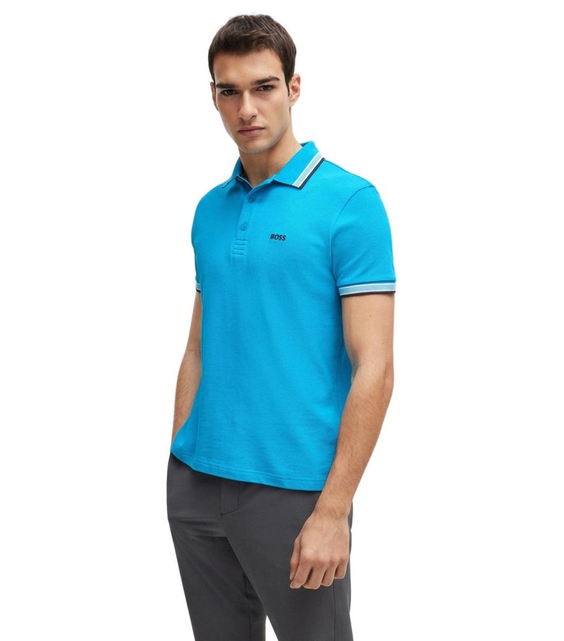 Hugo Boss Blauw Regular Fit Pallas Polo