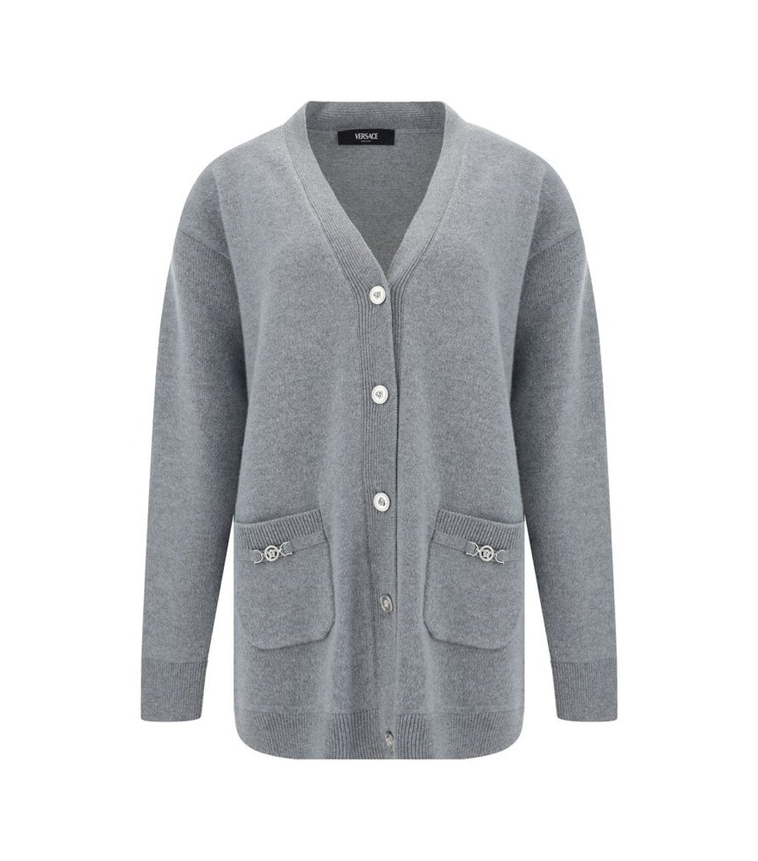 Versace Lange Gebreide Cardigan