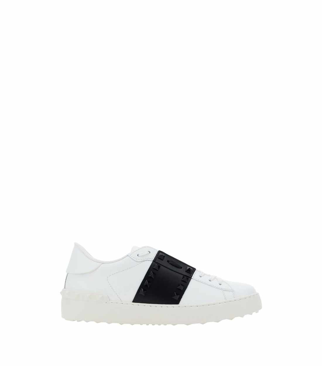 Valentino Garavani Rockstud Open Sneakers met Leren Afwerking