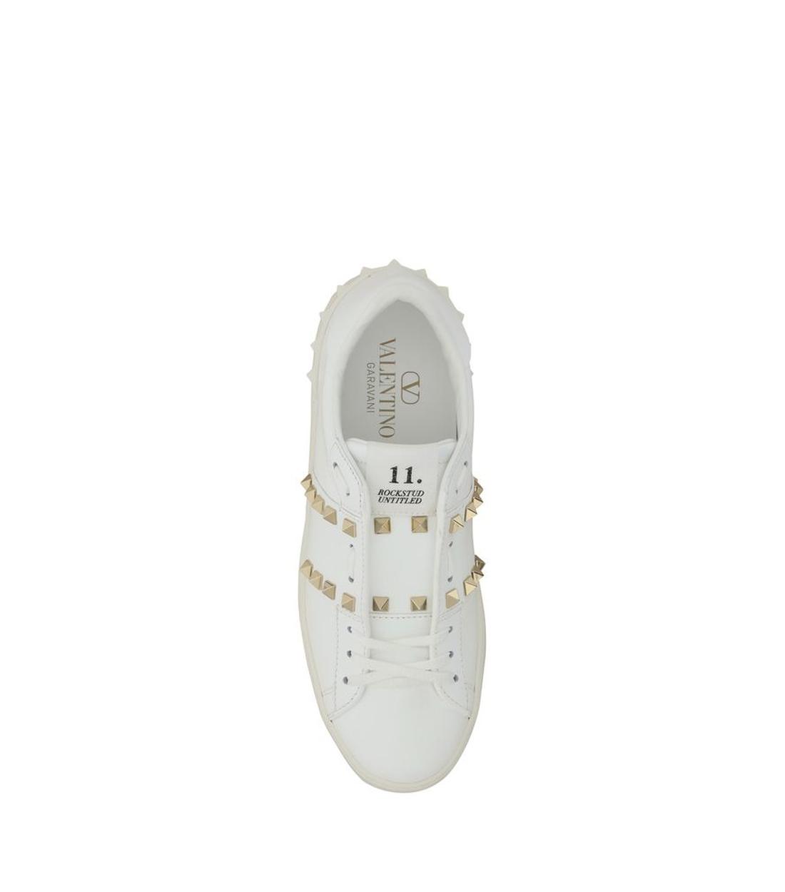 Valentino Garavani Rockstud Untitled Sneakers in Leer