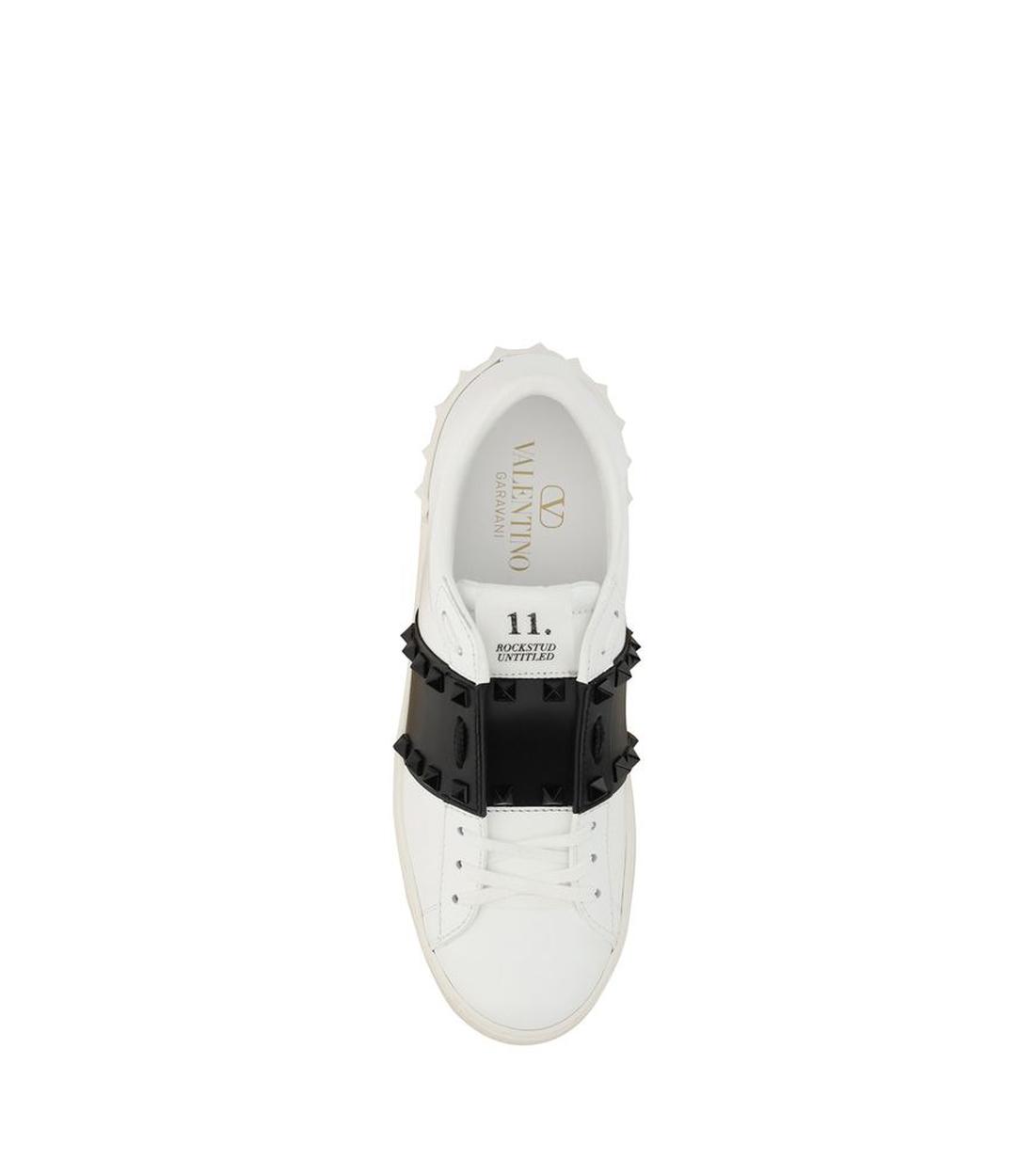 Valentino Garavani Rockstud Open Sneakers met Leren Afwerking