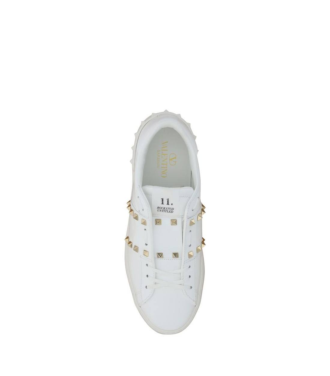 Valentino Garavani Rockstud Sneakers in Leer