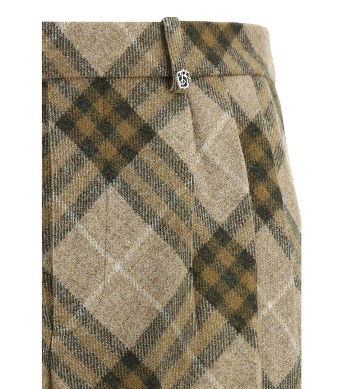 Burberry Wolbroek met Iconisch Archivio Check Patroon