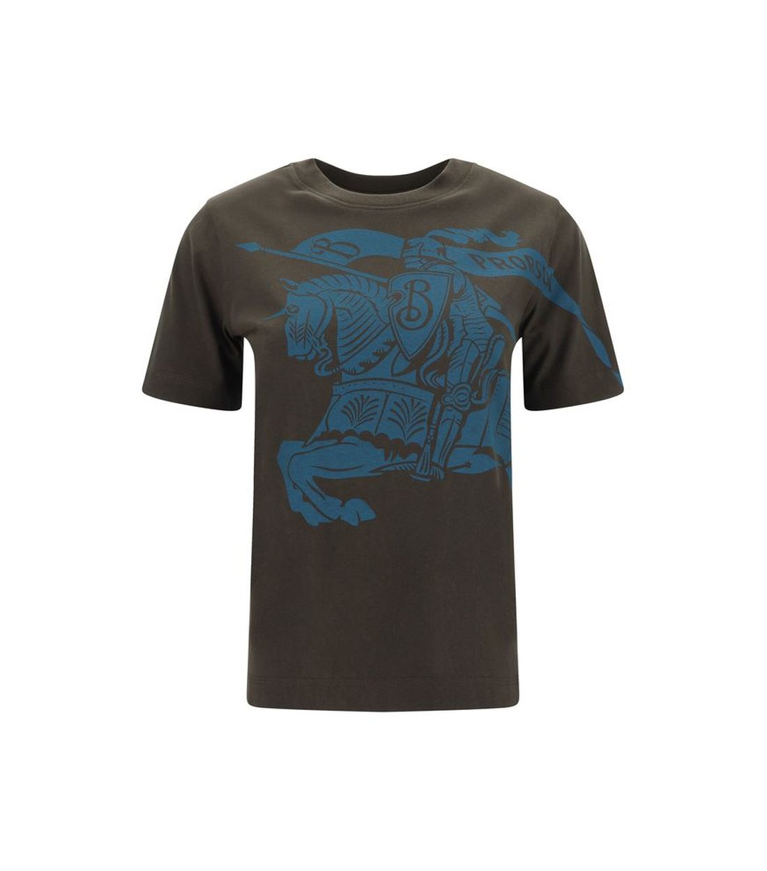 Burberry Katoenen T-Shirt met Equestrian Knight Logo