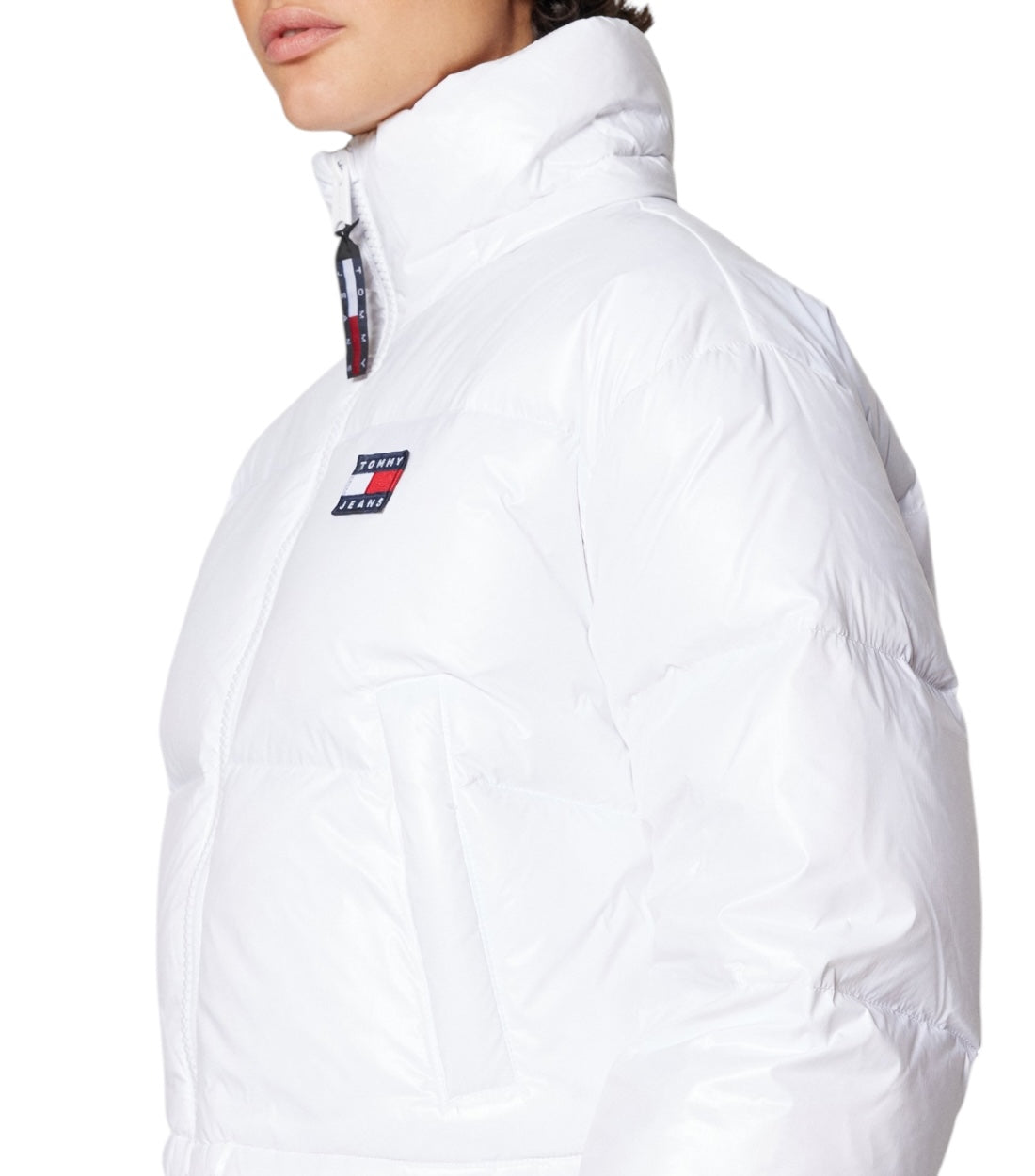 Tommy Hilfiger Wit Alaska Puffer Gewatteerde Jas