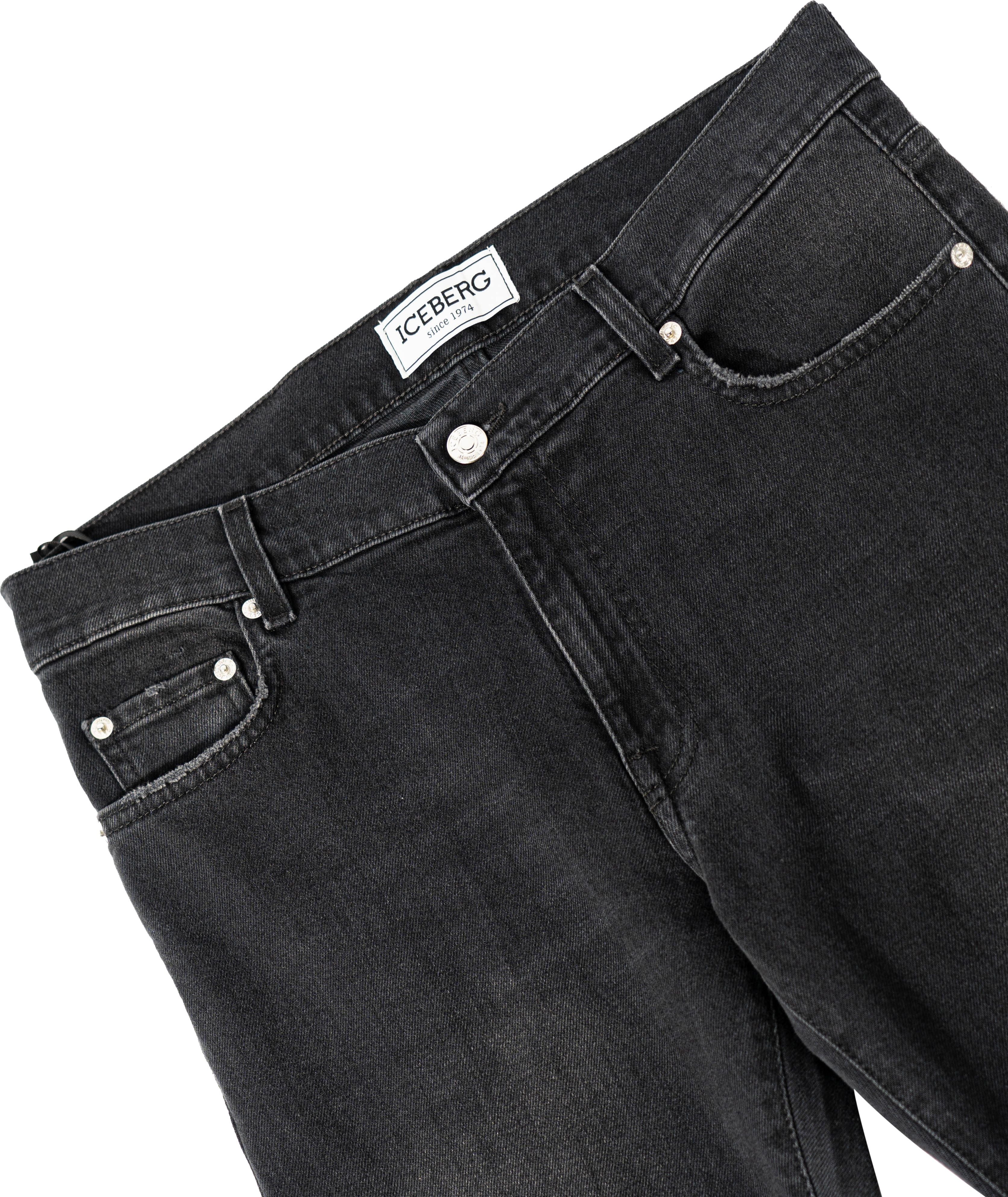 Iceberg Zwart 5 pocket Spijkerbroek / Jeans