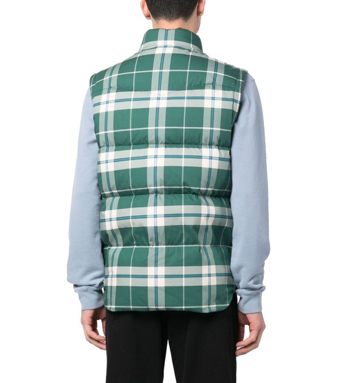 Woolrich Groen Polyester Bodywarmer met Ruitpatroon