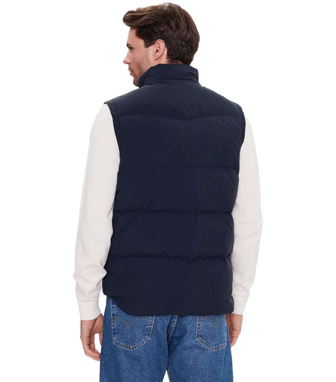 Woolrich Blauwe Polyester Bodywarmer met Donsvoering