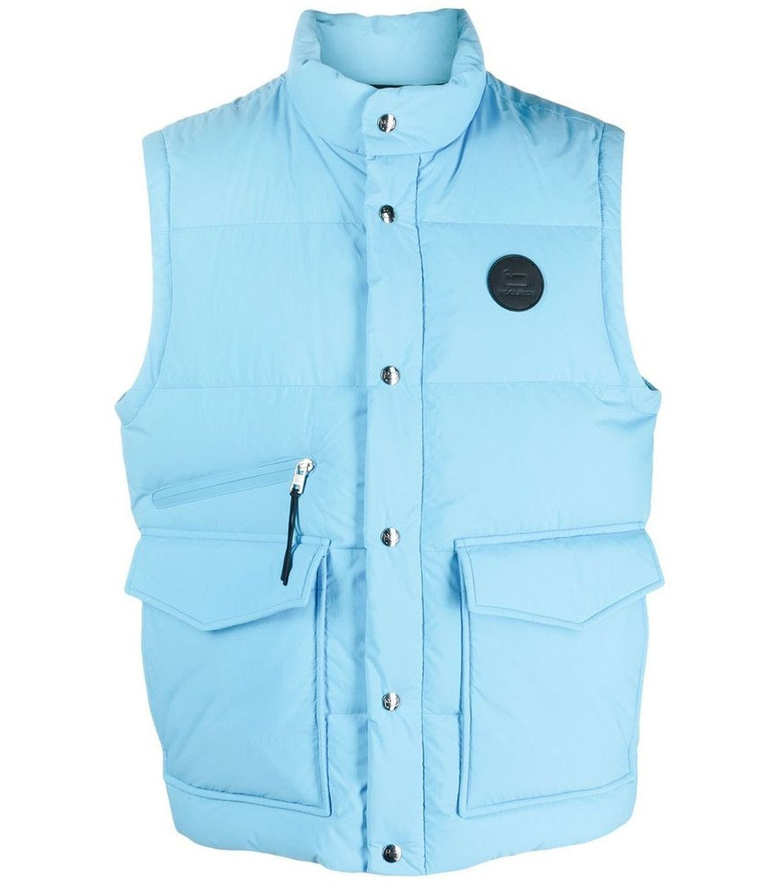 Woolrich Lichtblauwe Polyester Bodywarmer met Donsvulling