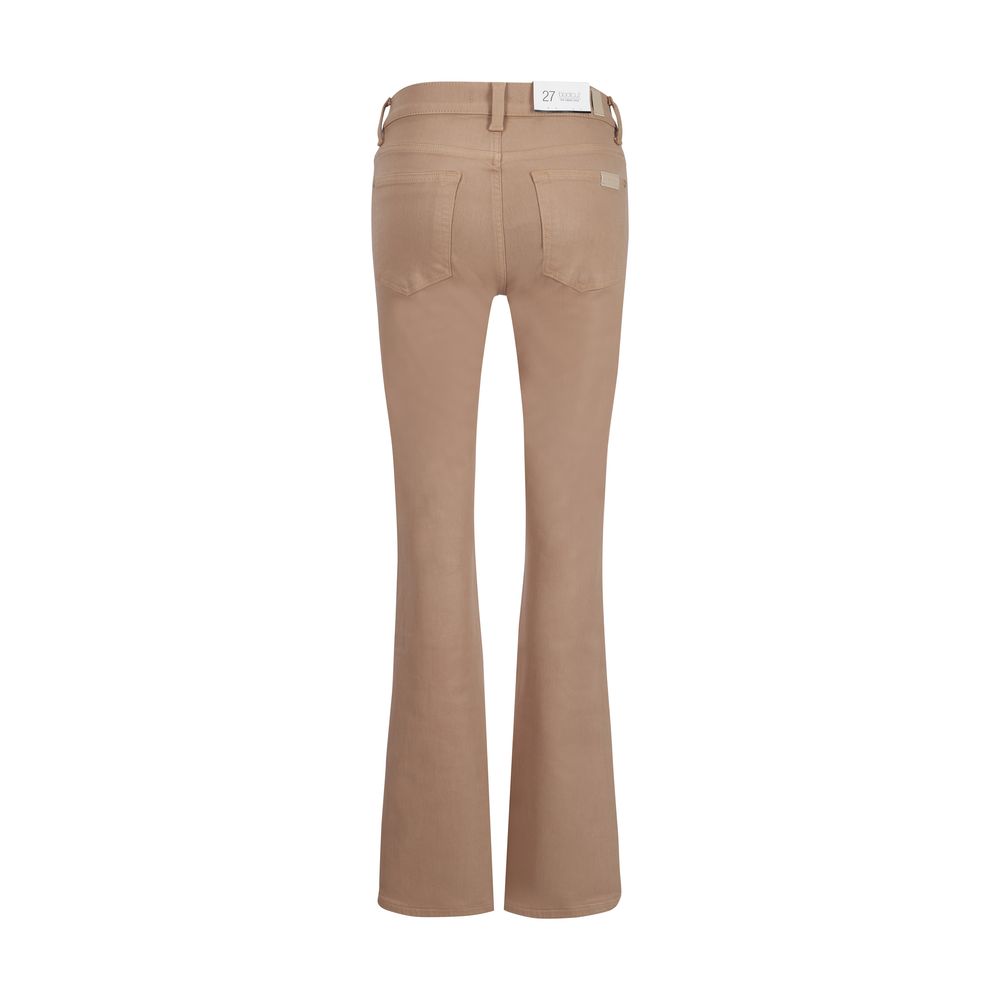 7FOR Gecoate Stretch Café Crema Denim Broek