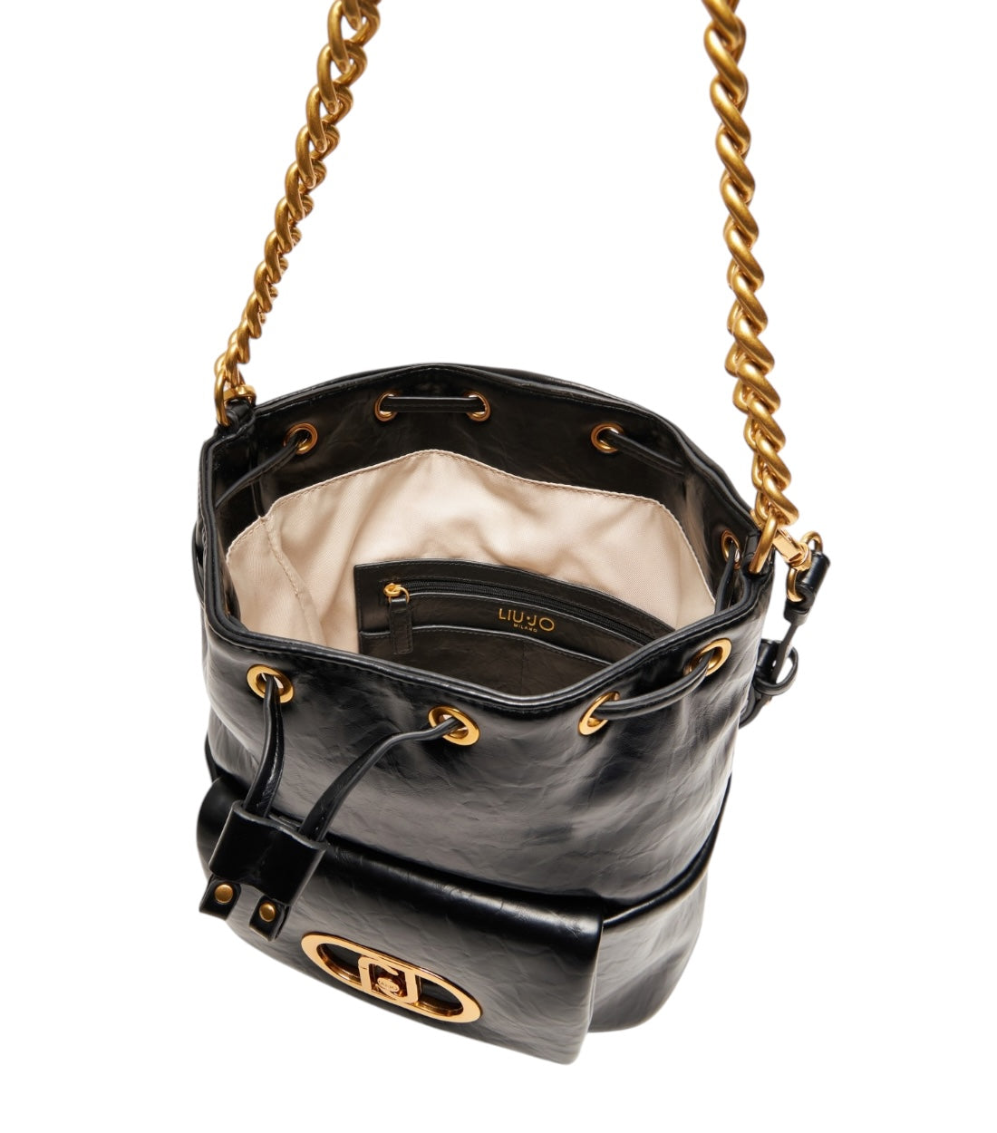 LIU JO Zwart LaPuffy Bucket Bag