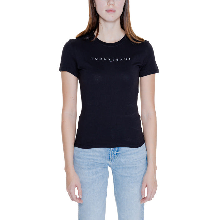 Tommy Hilfiger Jeans Zwart T-shirt Dames