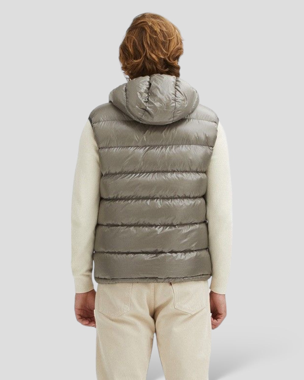 Centogrammi | Gray/green reversible body warmer men