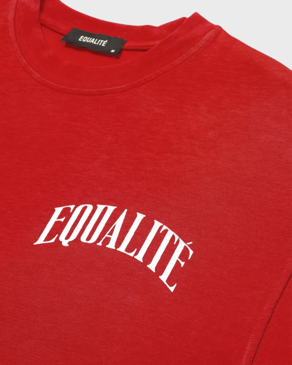 Equalite Oliver Oversized T-shirt Rood / Off White Unisex