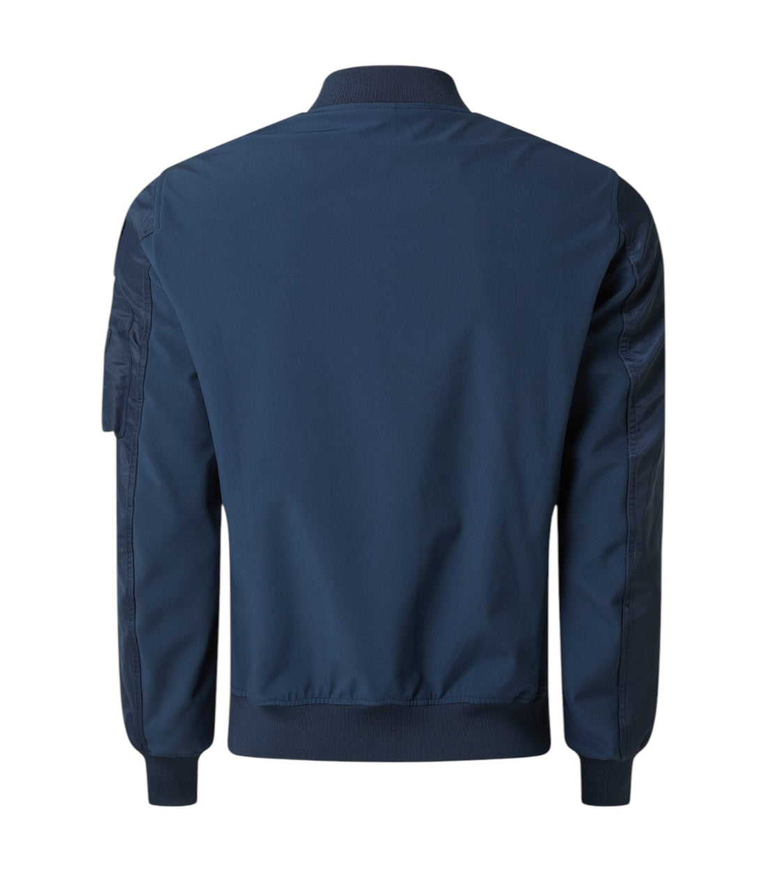 Blauer Blouson Met Contrasterende Achterkant In Marineblauw