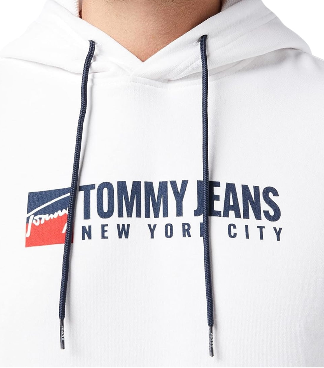 Tommy Hilfiger Jeans Wit Hoodie Met Logo