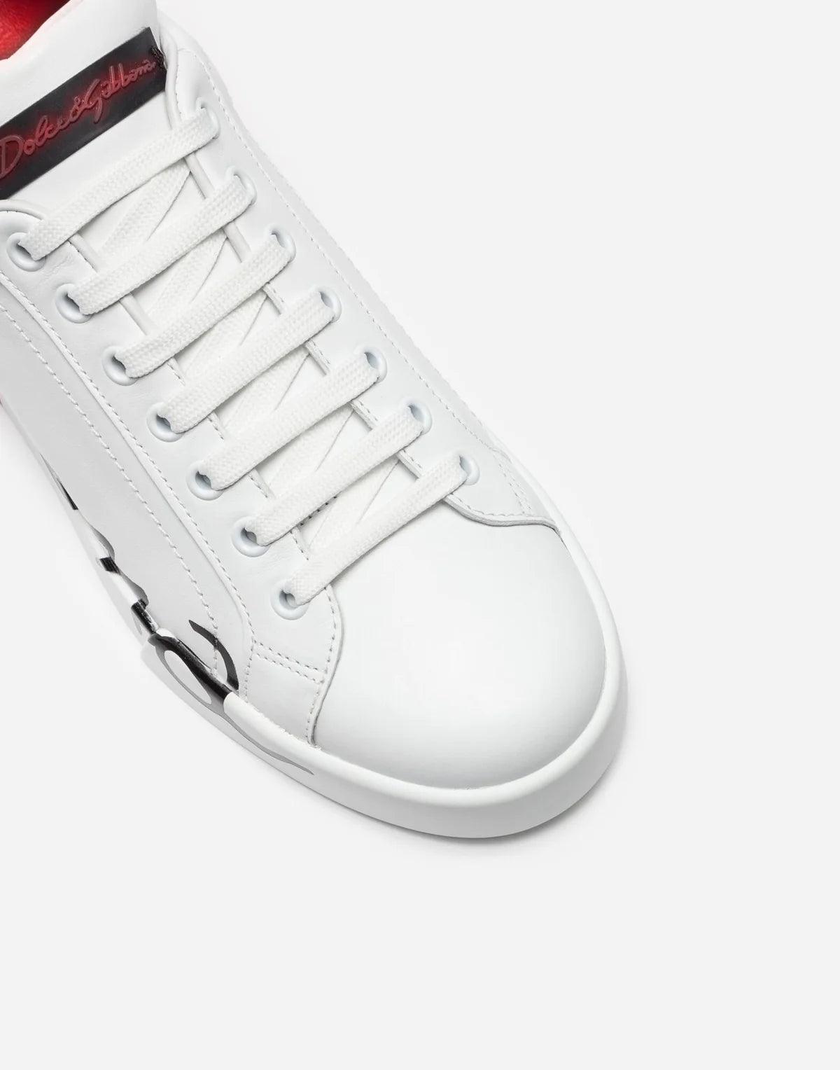 Dolce & Gabbana Wit / Rood Dames Sneakers