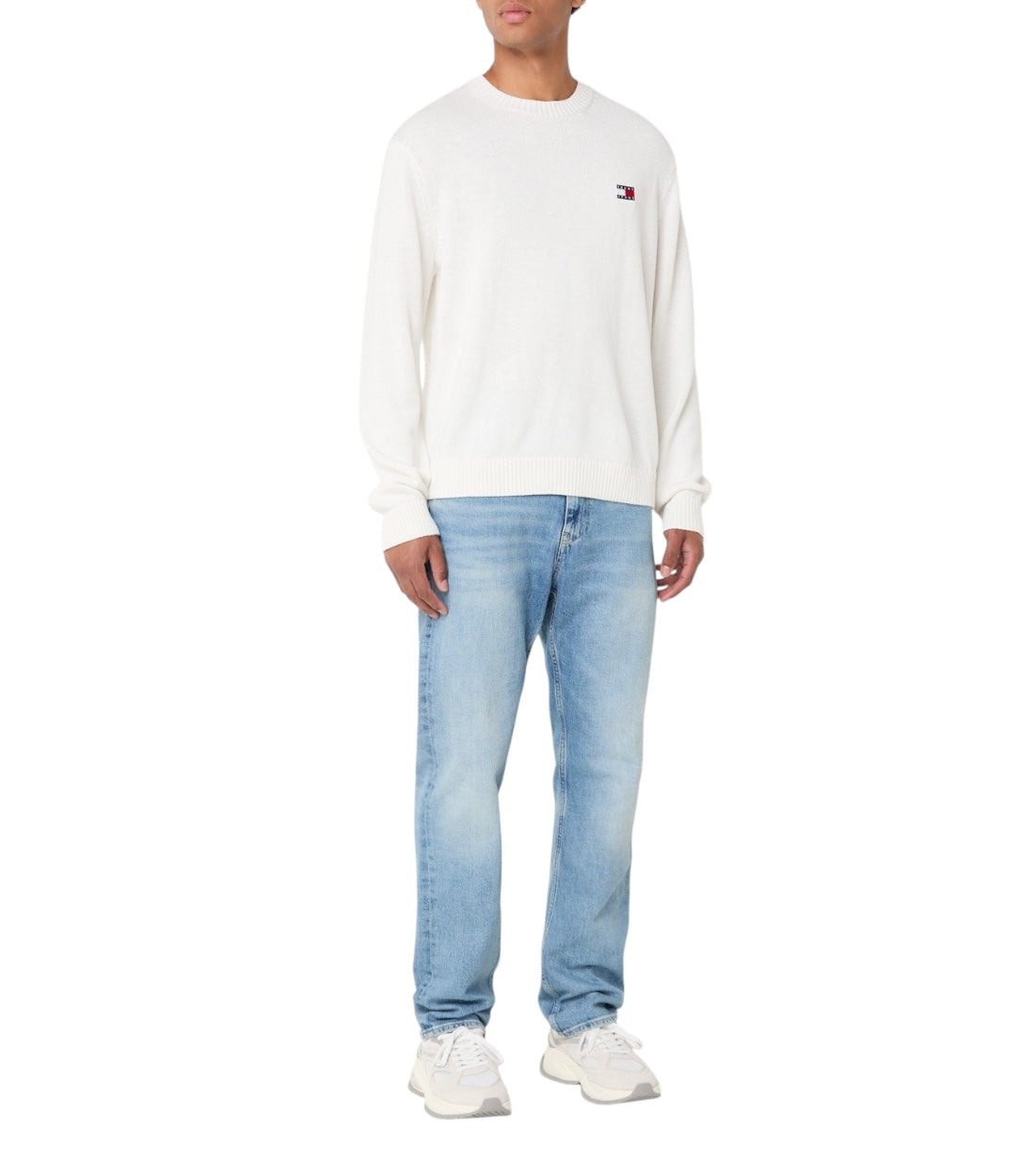 Tommy Hilfiger Jeans Fijngebreide Pullover In Wolblend Met Logo