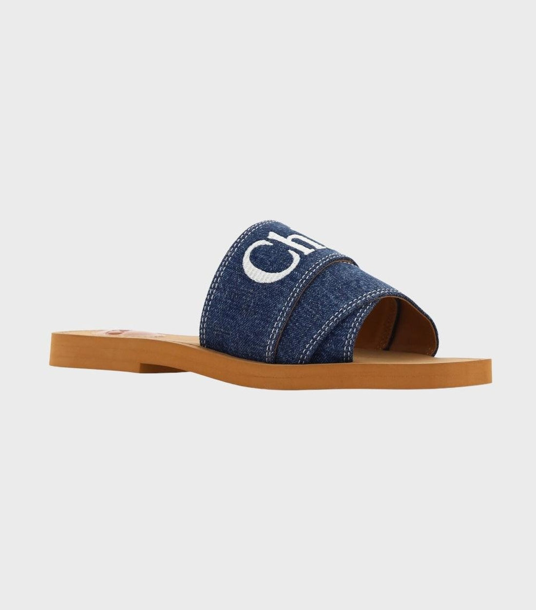 Chloé Woody Denim Sandalen Dames