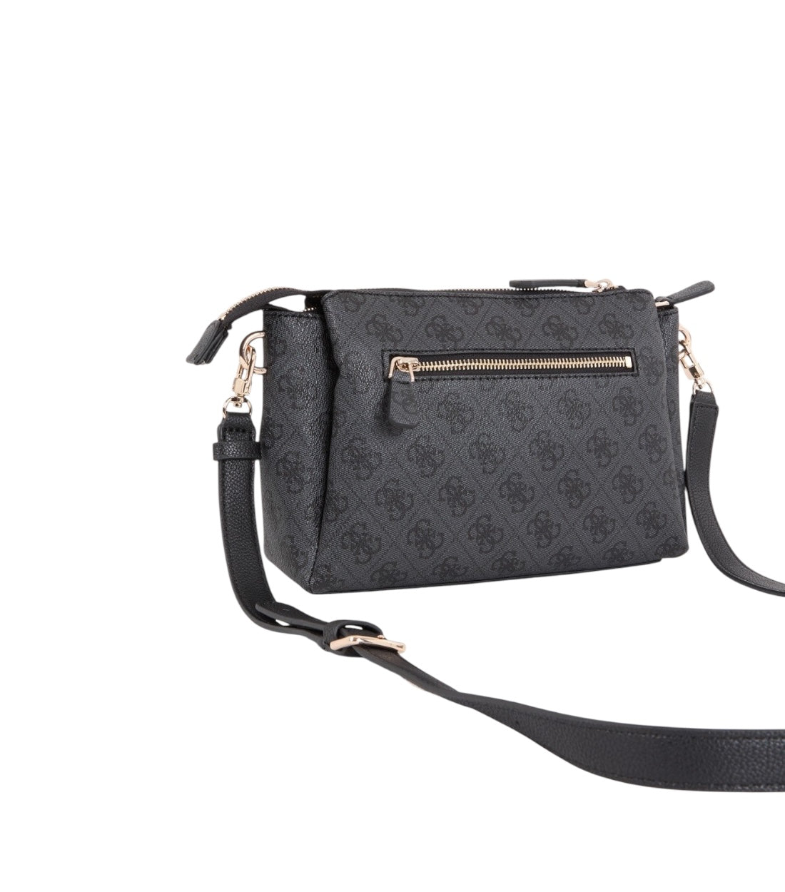 Guess Zwart Noelle Crossbody Tas Met Logoprint