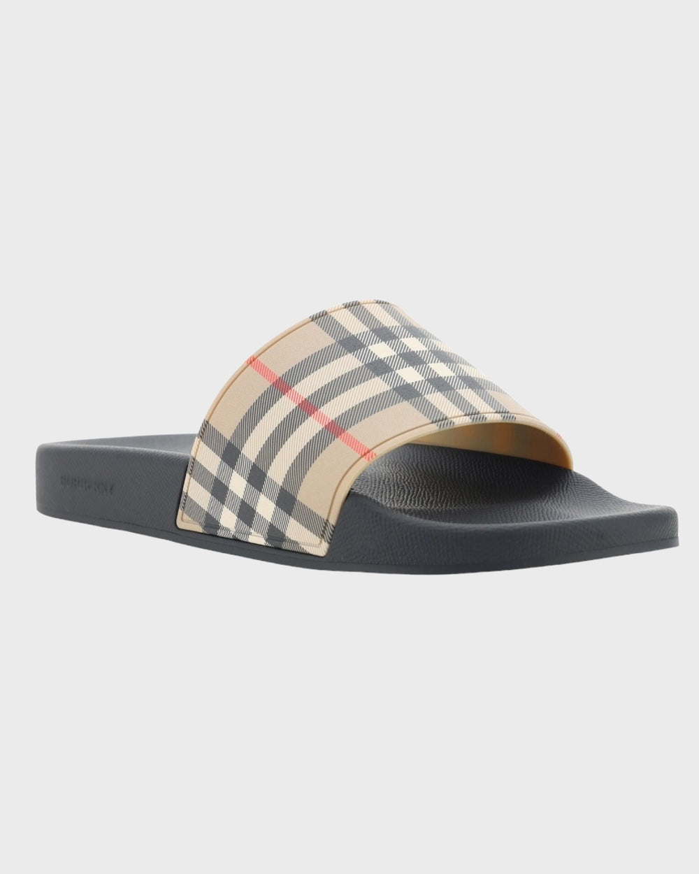 Burberry Beige Geruite Slippers