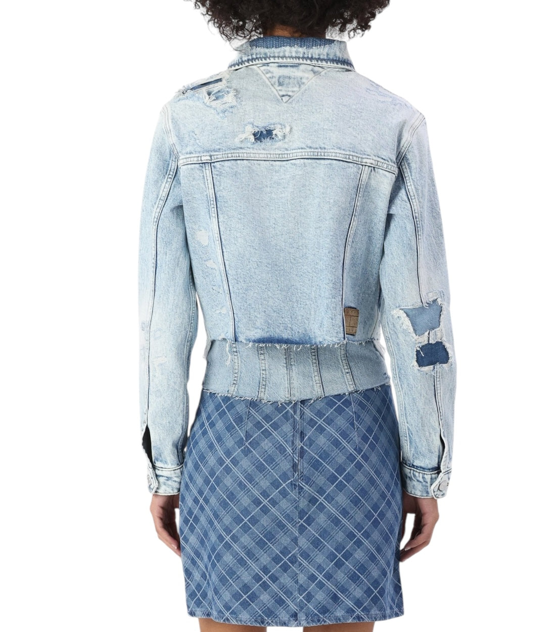 Tommy Hilfiger Jeans Blauw Denim Izzie Cut Jas Dames