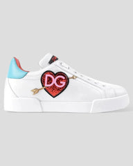 Dolce & Gabbana | Wit Leren Sneakers
