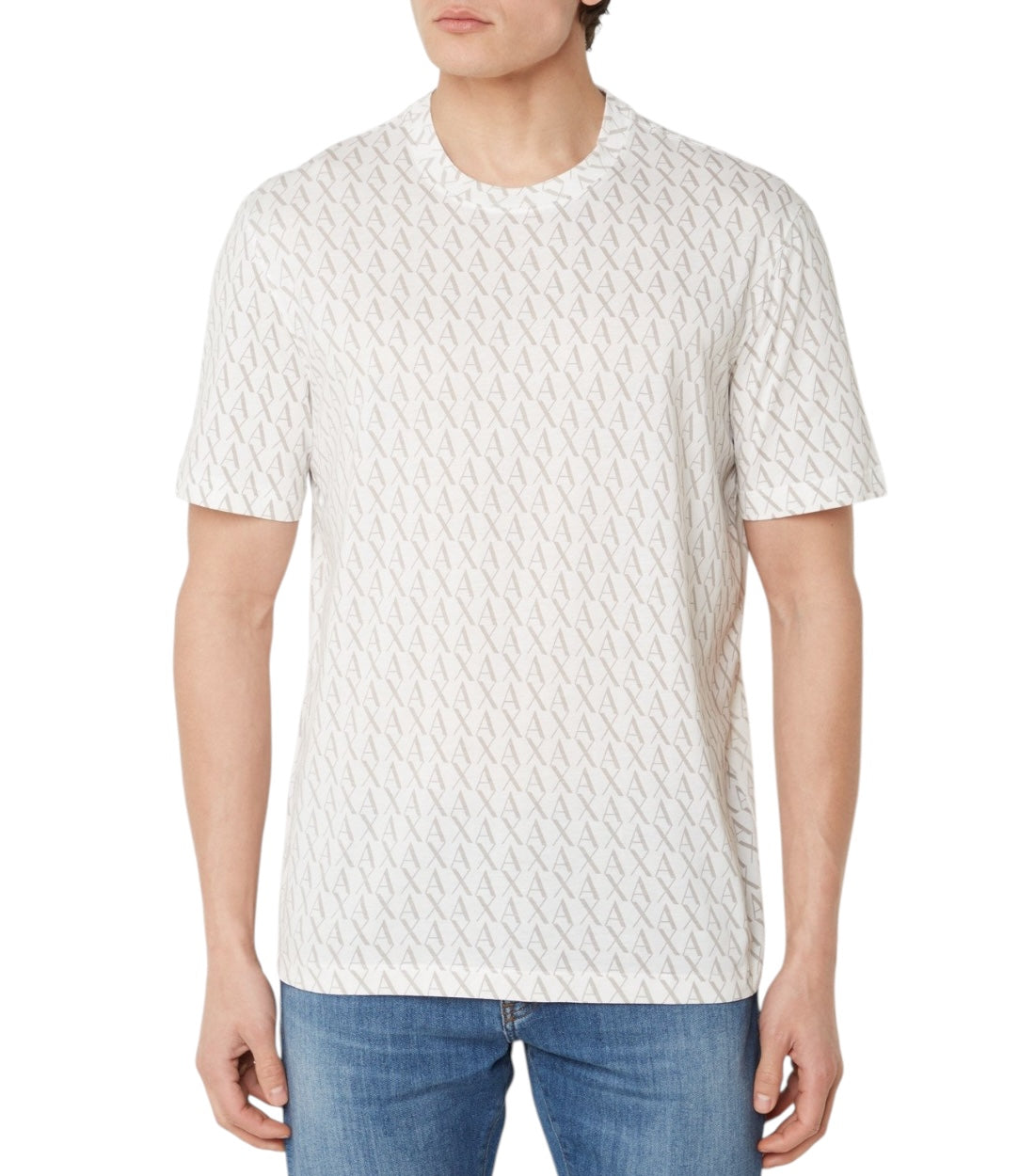 Armani Exchange Wit T-shirt Met Logoprint