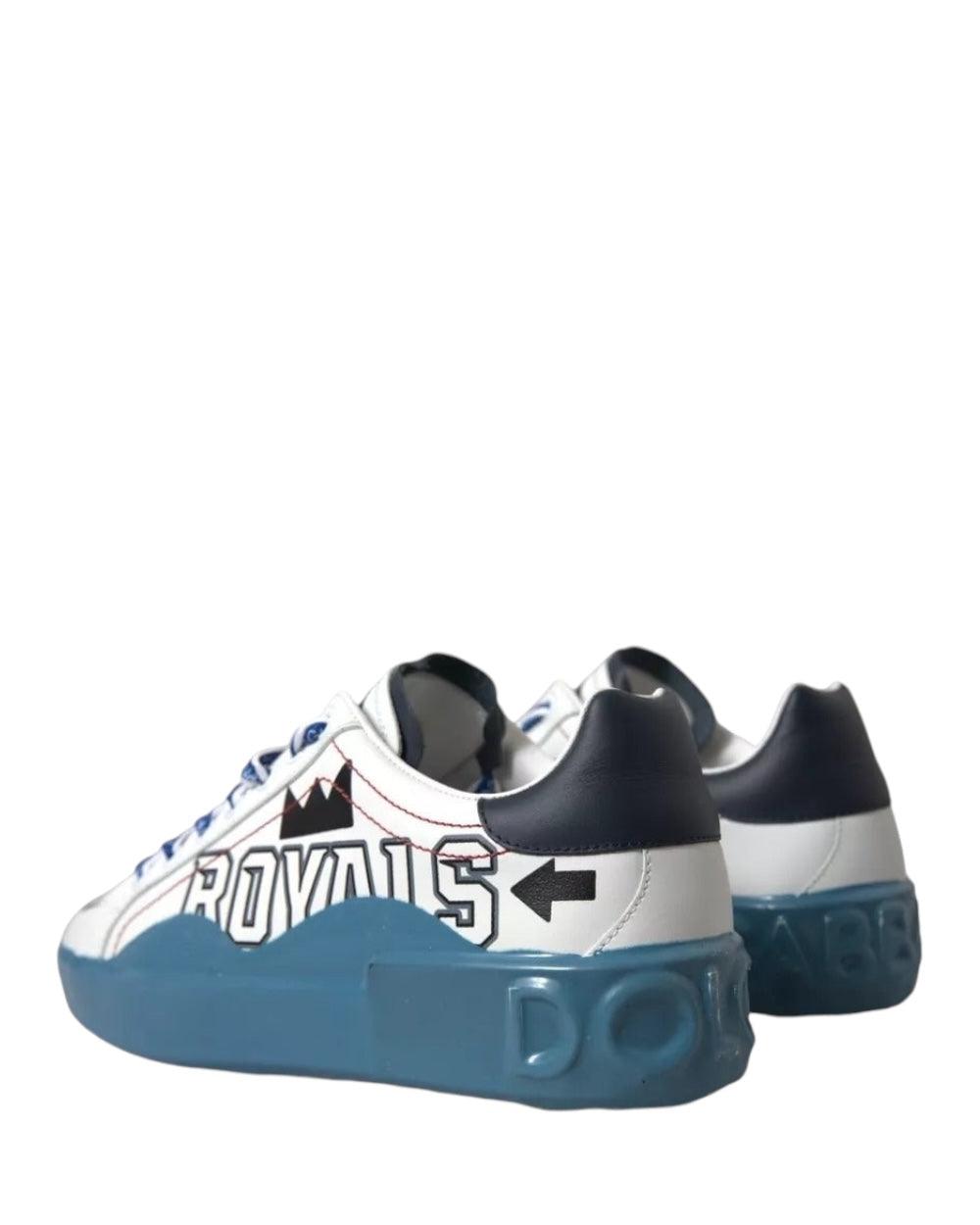 Dolce & Gabbana Blauw Wit Portofino Sneakers