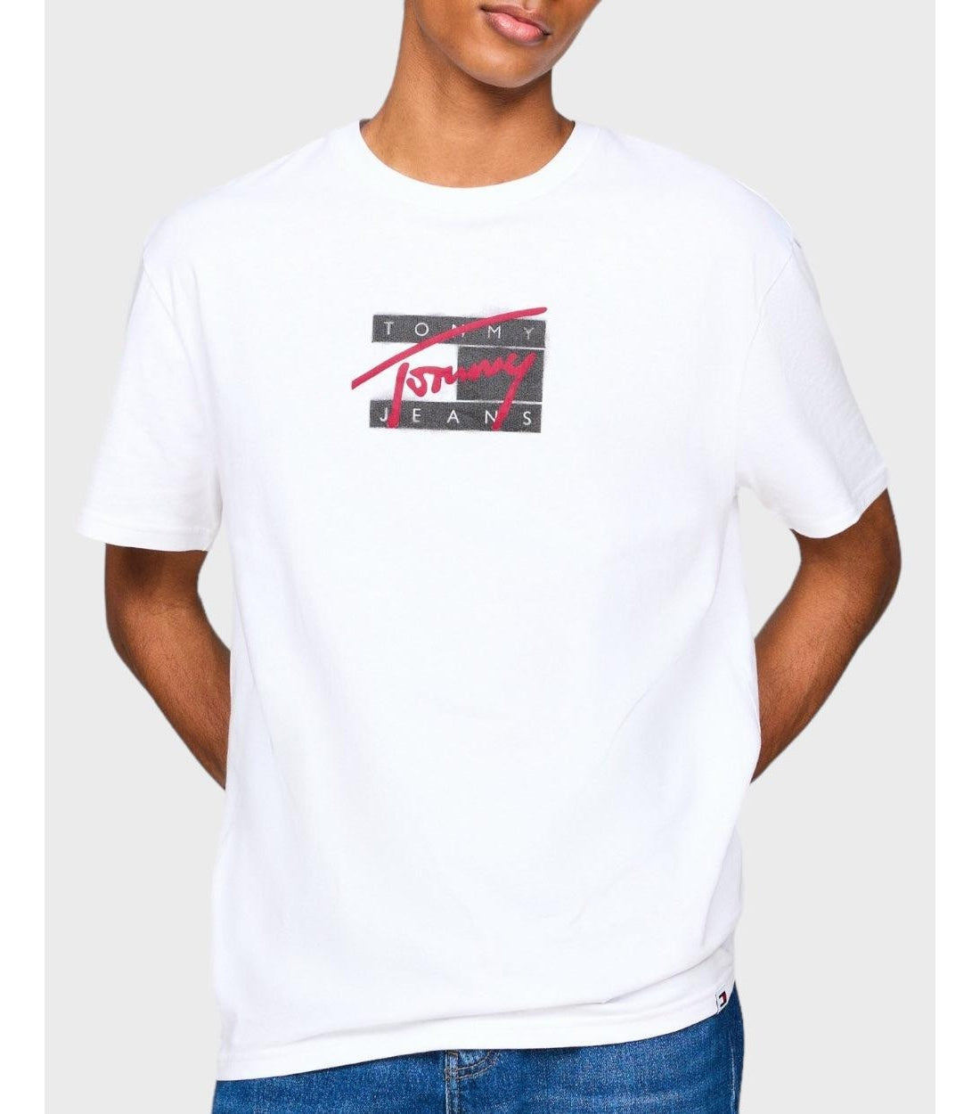 Tommy Hilfiger Wit Regulair Fit T-shirt