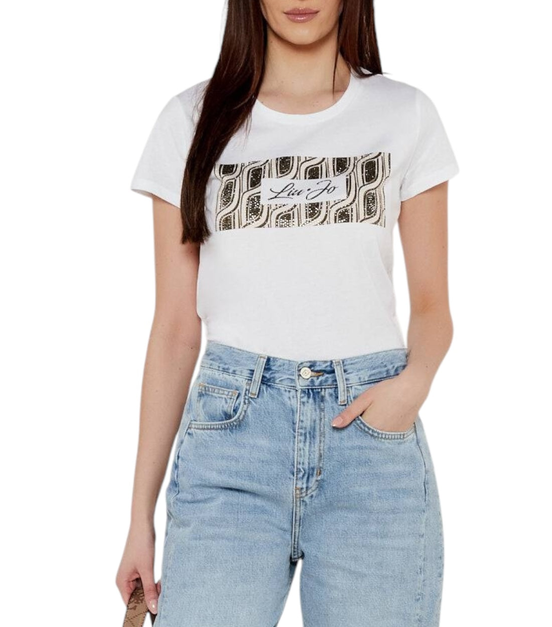 Liu Jo Wit T-shirt Met Logo Print