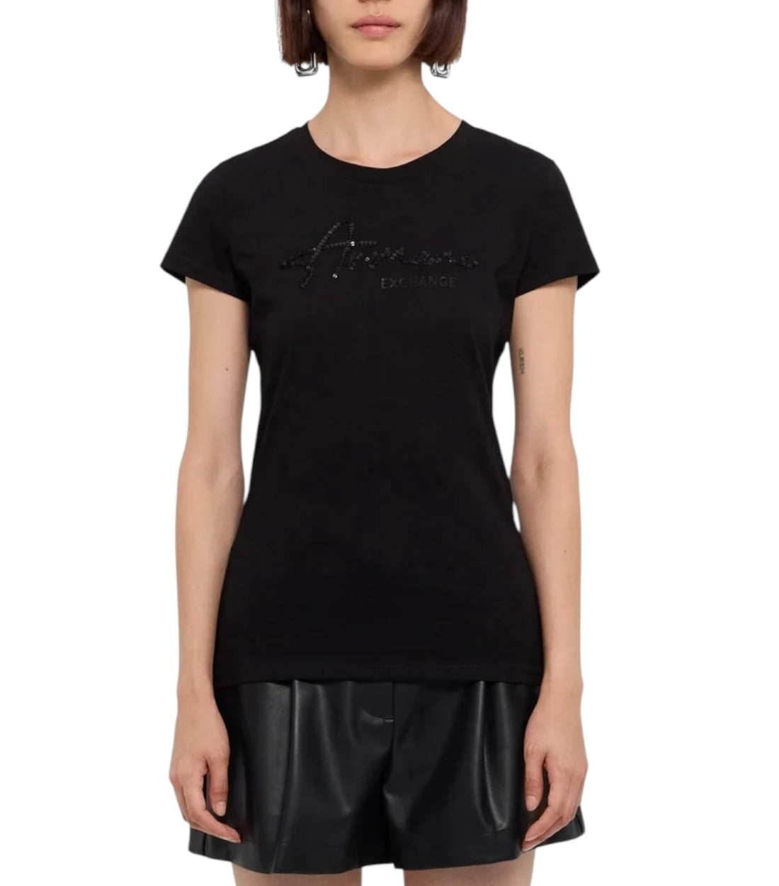 Armani Exchange Zwart Basic T-shirt