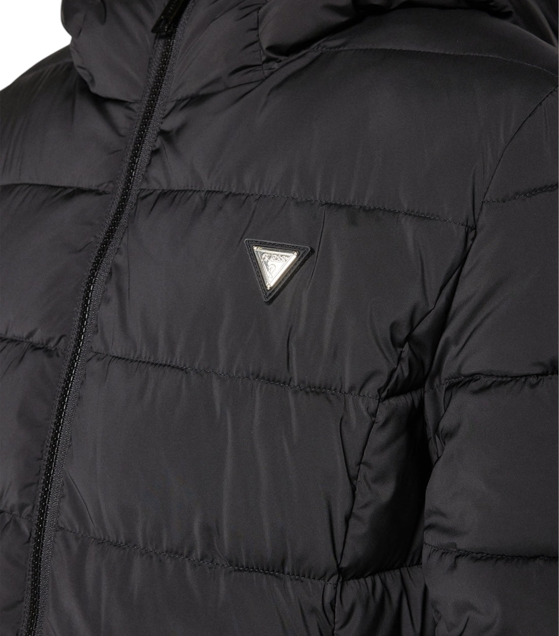 Guess Zwart New Aleta Long Puffer Jacket