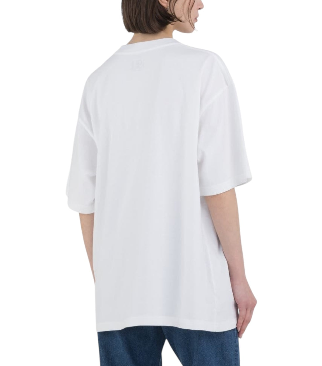 Replay Wit Unisex T-shirt met ronde hals en 9ZERO1-logo