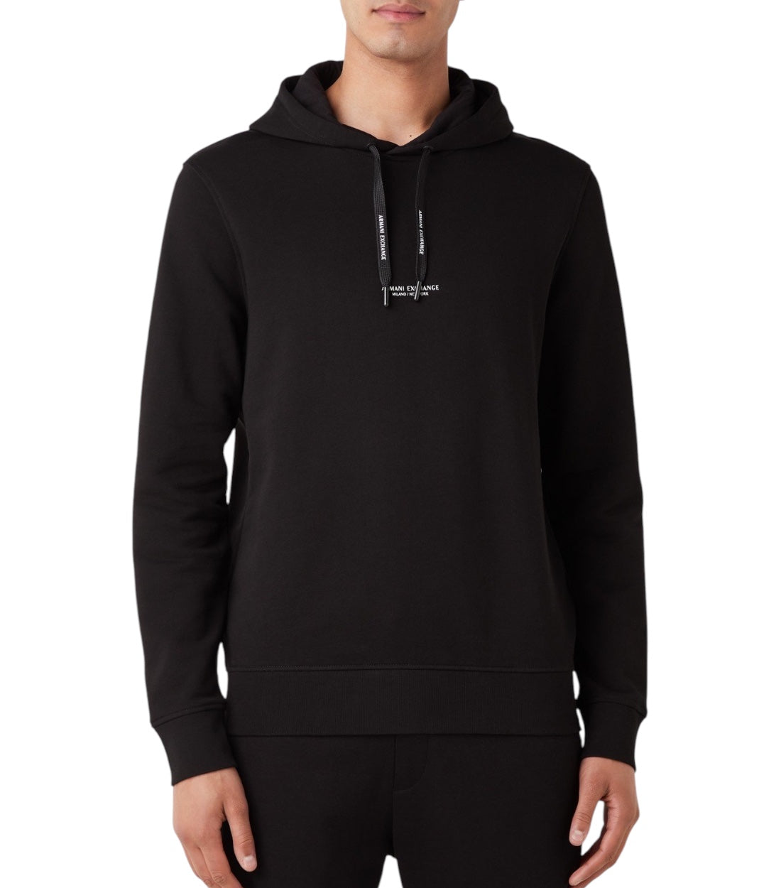 Armani Exchange Zwart Hoodie Met Logo En Backprint