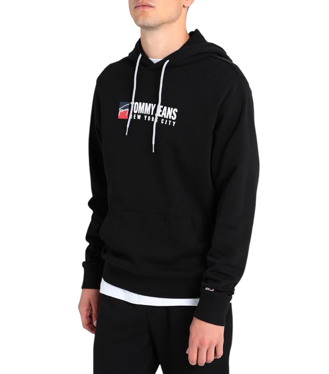 Tommy Hilfiger Jeans Zwart Hoodie Met Logo