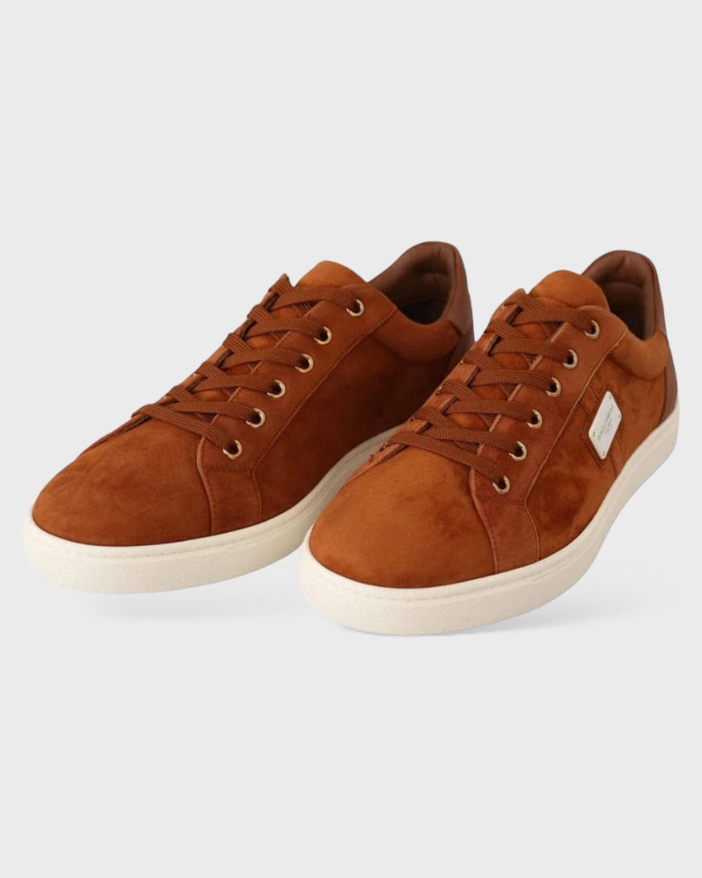 Dolce & Gabbana Bruin Suede Leren Sneakers