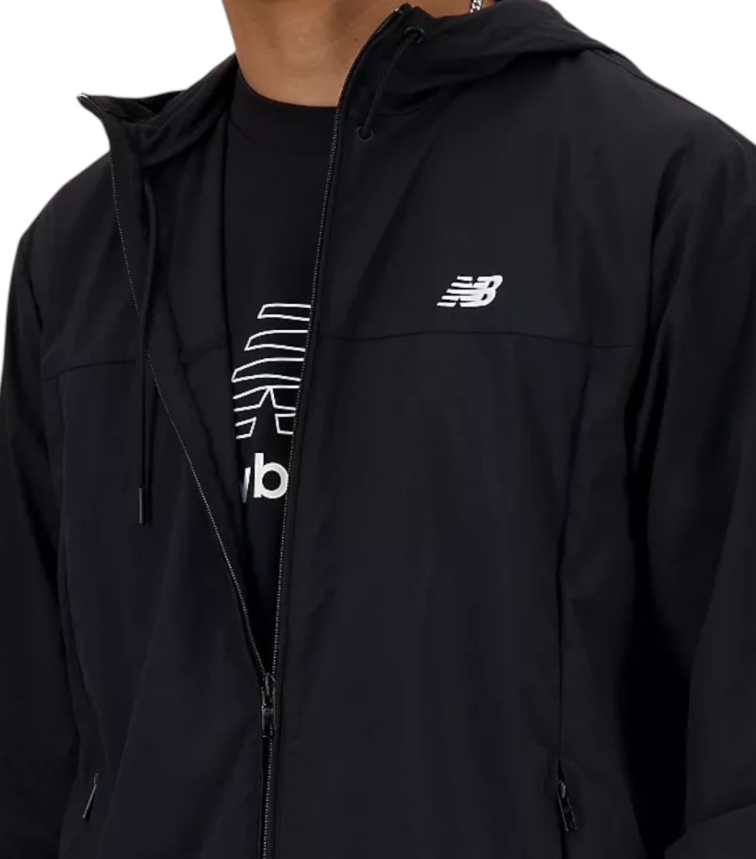 New Balance Zwart Athletics Woven Jacket