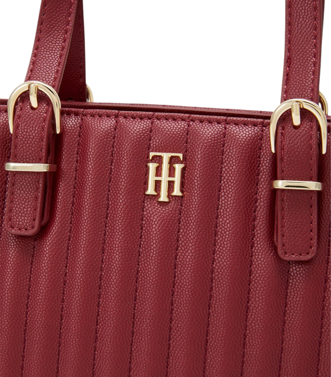 Tommy Hilfiger Rouge Timeless Small Tote Quilted Tas