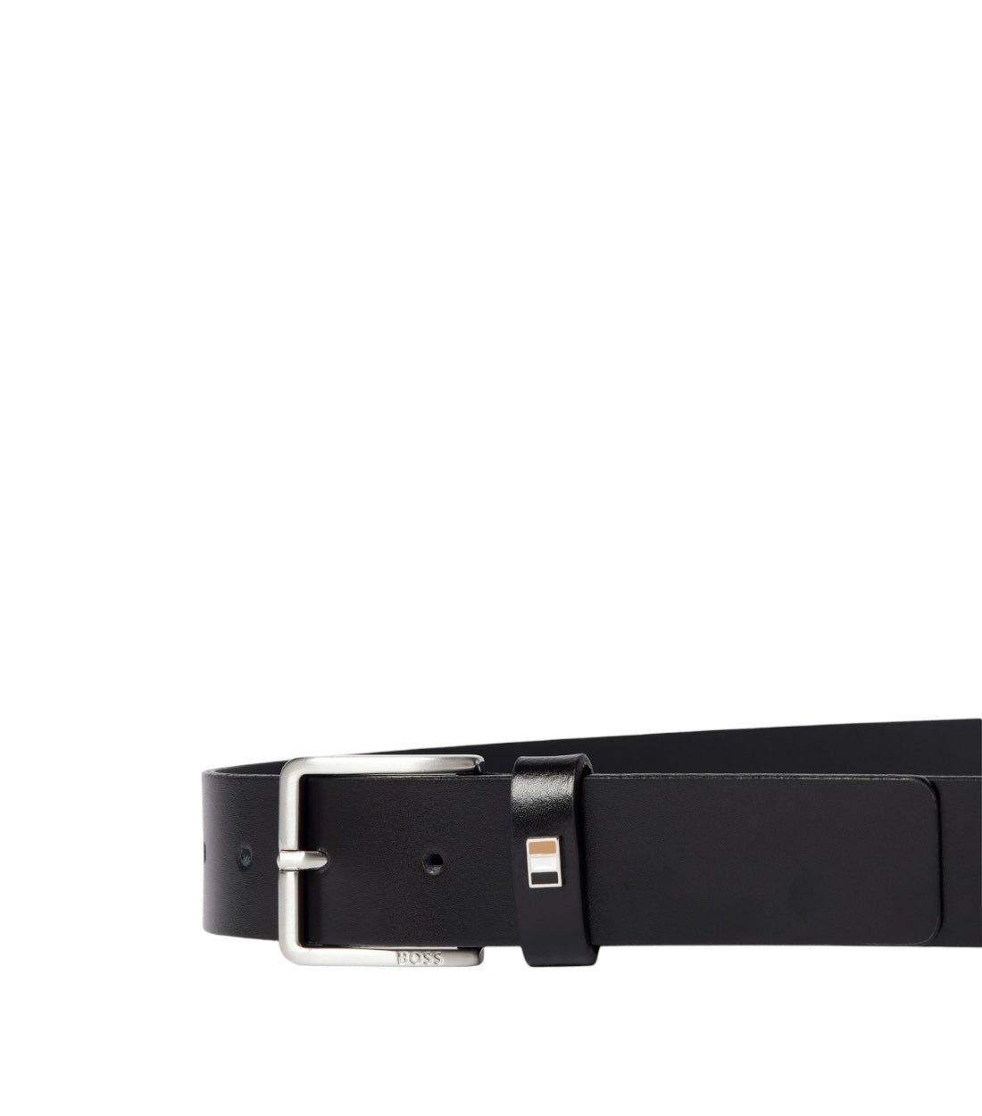 Hugo Boss Zwarte Leren Riem