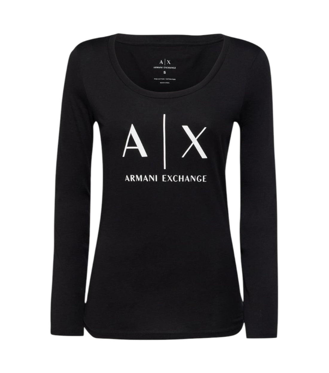 Armani Exchange Zwart Longsleeve Met Logoprint