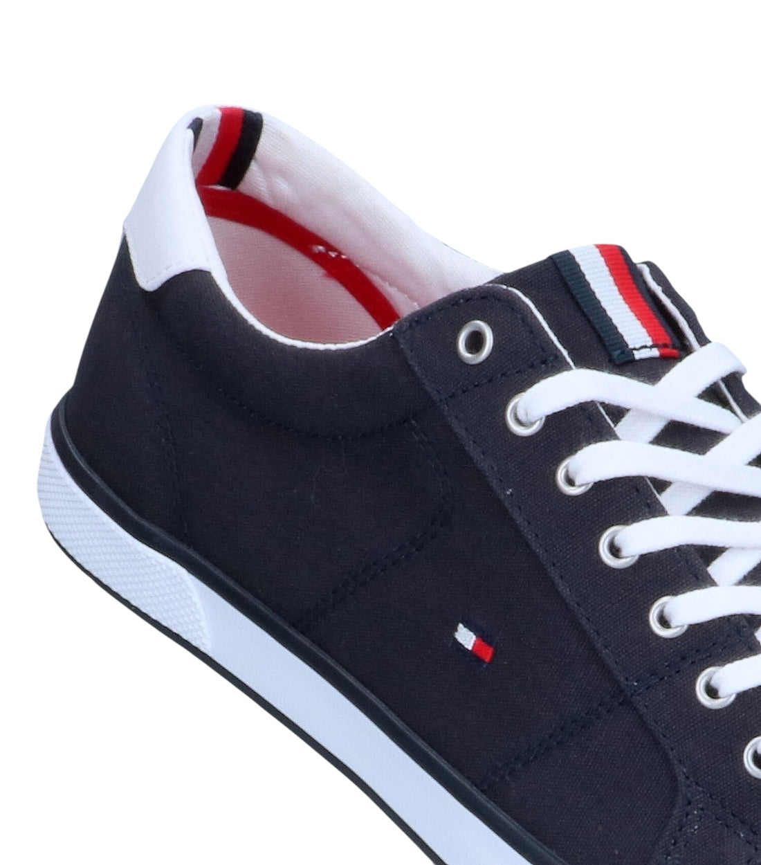 Tommy Hilfiger Blauw Canvas Sneakers Met Veters