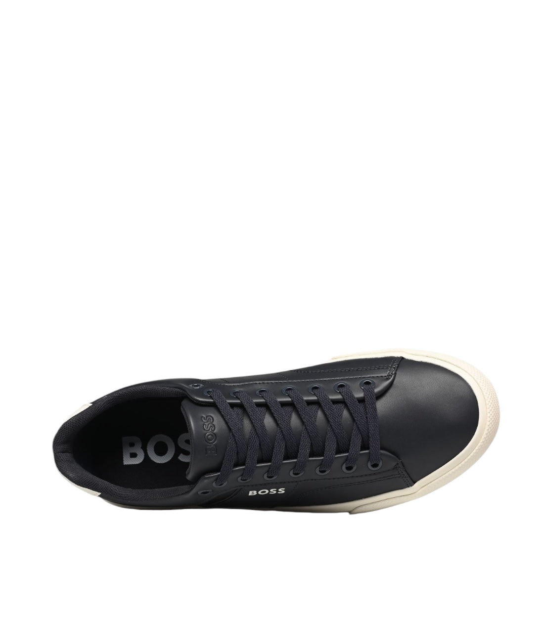 Hugo Boss Blauw Leren Aiden Sneaker